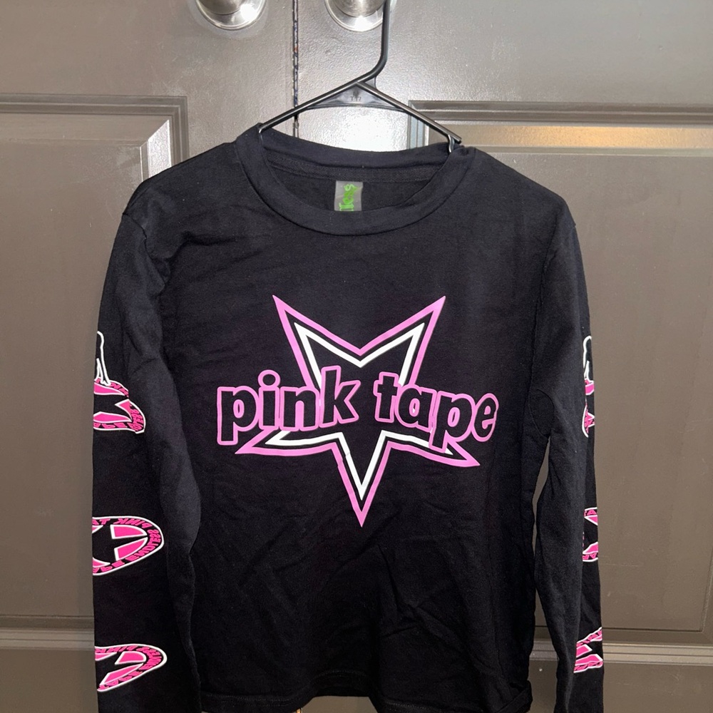 Endless Rose Black and Pink Long Sleeve Tee
